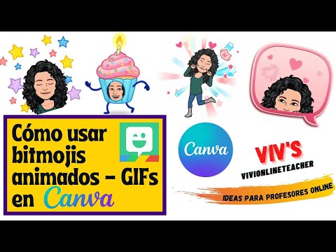 bitmojis animated GIFs in Canva