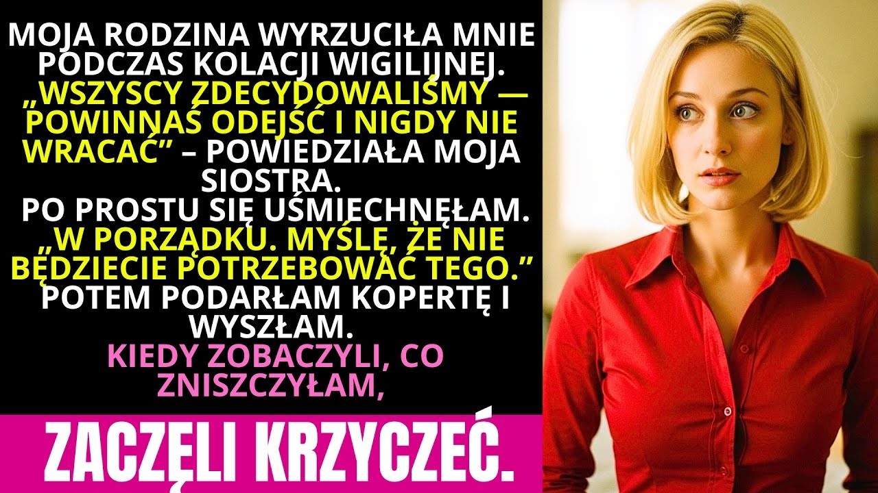 To był zwykły czwartek, kiedy notariusz zadzwonił.„Ciotka Krystyna zostawiła pani wszystko” – powiedział.„Mieszkanie w Gdańsku, dworek pod Poznaniem, całą fortunę.” Siedziałam tam sama, bo nikt z...