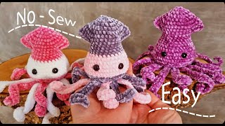 🐙 Plush Squid - Beginners Friendly 🐙