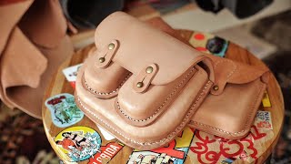 Making a Leather Survival Bag - YouTube
