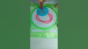 How many rotations did the pen make in total? The Spirograph 2025 I enjoyed in my childhood, #shorts