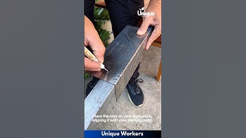 90 degree arc angle marking ruler - The workers do their job perfectly || #machine #shorts