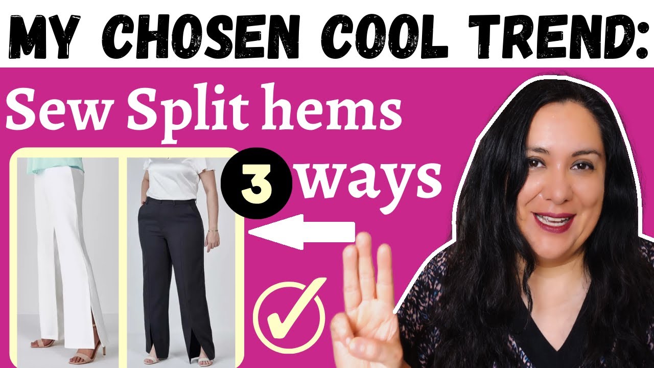 NOT chasing trends, but I LOVE this! Split hems on pants. 3 ways ...