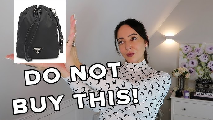 PRADA NYLON BUCKET BAG DIY  How to transform a Prada nylon pouch into a bag  