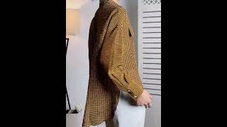 Mã K2064 Giá 2580K Áo Sơ Mi Nữ Shtdng Kẻ Caro Hàng Mùa Xuân Thu Đông Kẻ Caro Kín Cổ Thời Trang Nữ