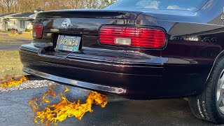 96 Impala SS with Flowmasters Exhaust(No Cats) Idling Revving and Cold Start up