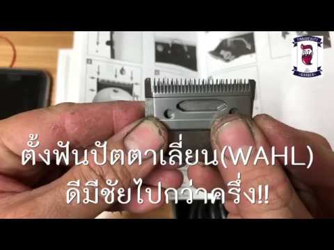 วิธีตั้งฟันปัตตาเลี่ยนWahl (มีสาย)