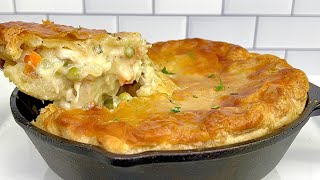 HOW TO MAKE CHICKEN POT PIE WITH PASTRY PUFF!