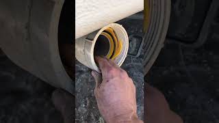 Alternative RV sewer pipe storage idea