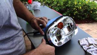 How to permanently fix your foggy VW Golf / Jettaheadlights!  Replace plastic with glass lens