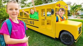 School Bus Adventure! Kids Learn Bus Safety Rules! 🚌🎒✨