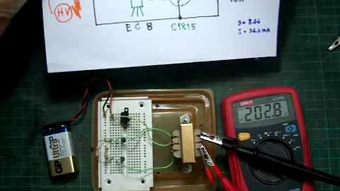 This video will show you high volt shock by transistor 2SC1815.