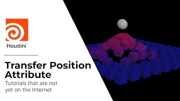 Transfer Position Attribute. Houdini tutorial for begginers