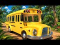 Wheels on the Forest Bus Go Round and Round | Fun Nature Song for Kids