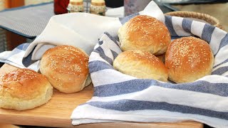 Burger Bun Recipe || Cotton Soft Milk Buns for Sandwich & Burger || Best Hamburger Bun Recipe
