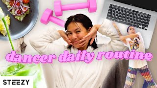 my daily routine as a dancer | self care, rehearsal, meditation, work