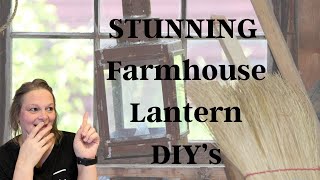 4 Farmhouse Lantern DIY's | Dollar Tree DIY's | Dollar Tree Farmhouse Decor | #plaidcrafts