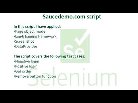 Selenium: Saucedemo.com