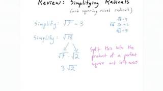 0700 - Simplifying Square Roots (integers only)