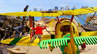 Stuart Little repairs his plane with trashes | Stuart Little 2 🔥 4K