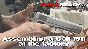 Assembling a Colt Government 1911 at the Colt Factory