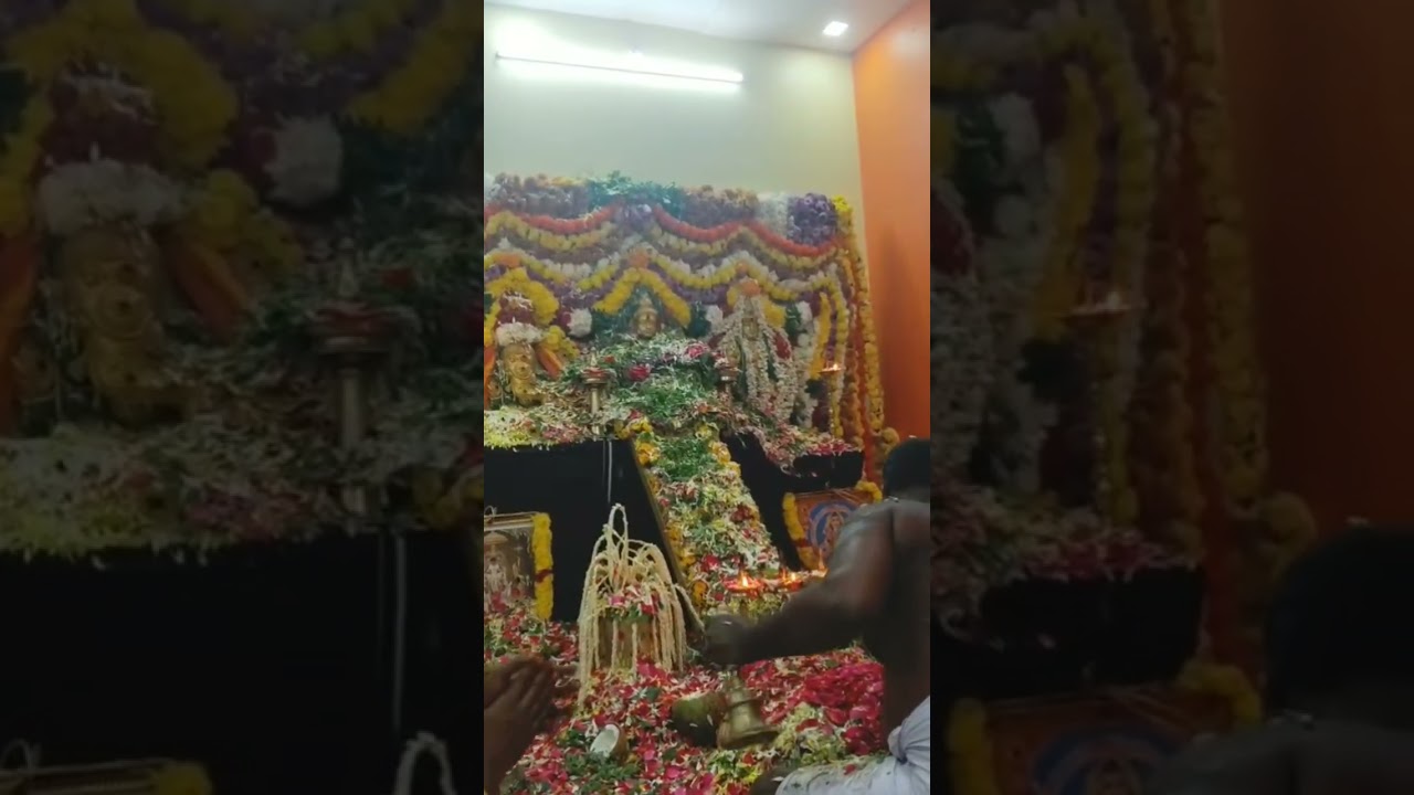 மலர் அலங்காரத்தில் என் ஜயன்