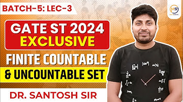 GATE STATISTICS 2025 | Finite Countable and Uncountable set | Mathstats :8810409392