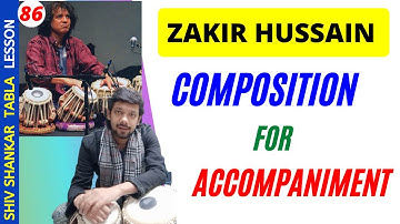Tabla Lesson Zakir Hussain Tabla Accompaniment Bol   | Shiv Shankar Tabla