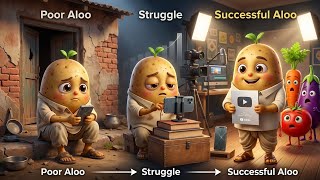 Ghareeb Aloo ki YouTube Journey😱 | Mehnat ny badal di Qismat💰 | Emotional Village vegetables story