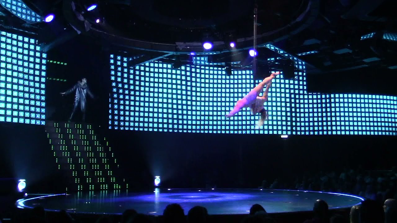 Bridget Rose performing in SONOR by Cirque du Soleil at Sea - Straps Solo