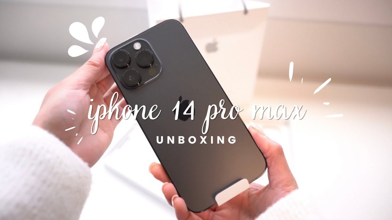 iPhone 14 Pro Max Space Black Unboxing | Camera Test + Set up - YouTube