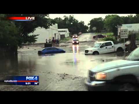 Flash flooding in Fort Worth - 6-24-14