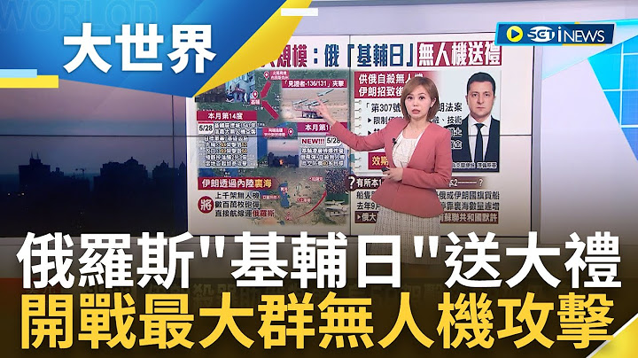 伊朗殺器助俄為虐! 烏59架擊落58架仍釀兩死  俄軍反制烏克蘭反攻? 連2天第15度夜襲基輔 伊朗無人機助侵烏 澤倫斯基擬經濟制裁50年｜主播 邱子玲｜【大世界新聞】20230529｜三立iNEWS - 天天要聞