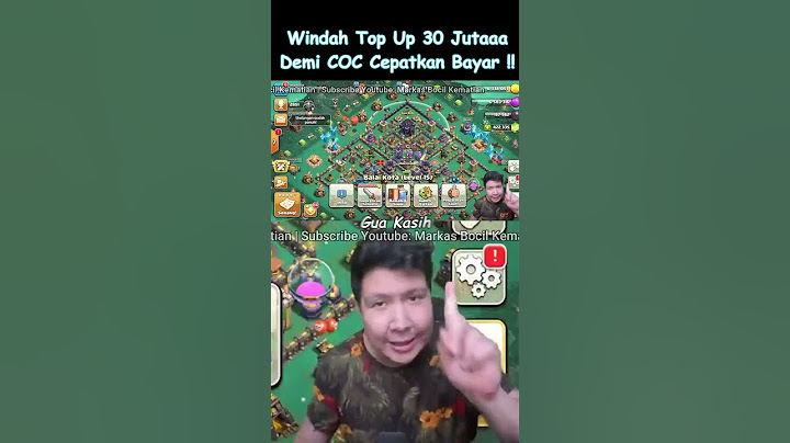 WINDAH TOP UP 30 JUTA DEMI COC TH MAX CEPATKAN BAYAR!! #gameandroid #shorts