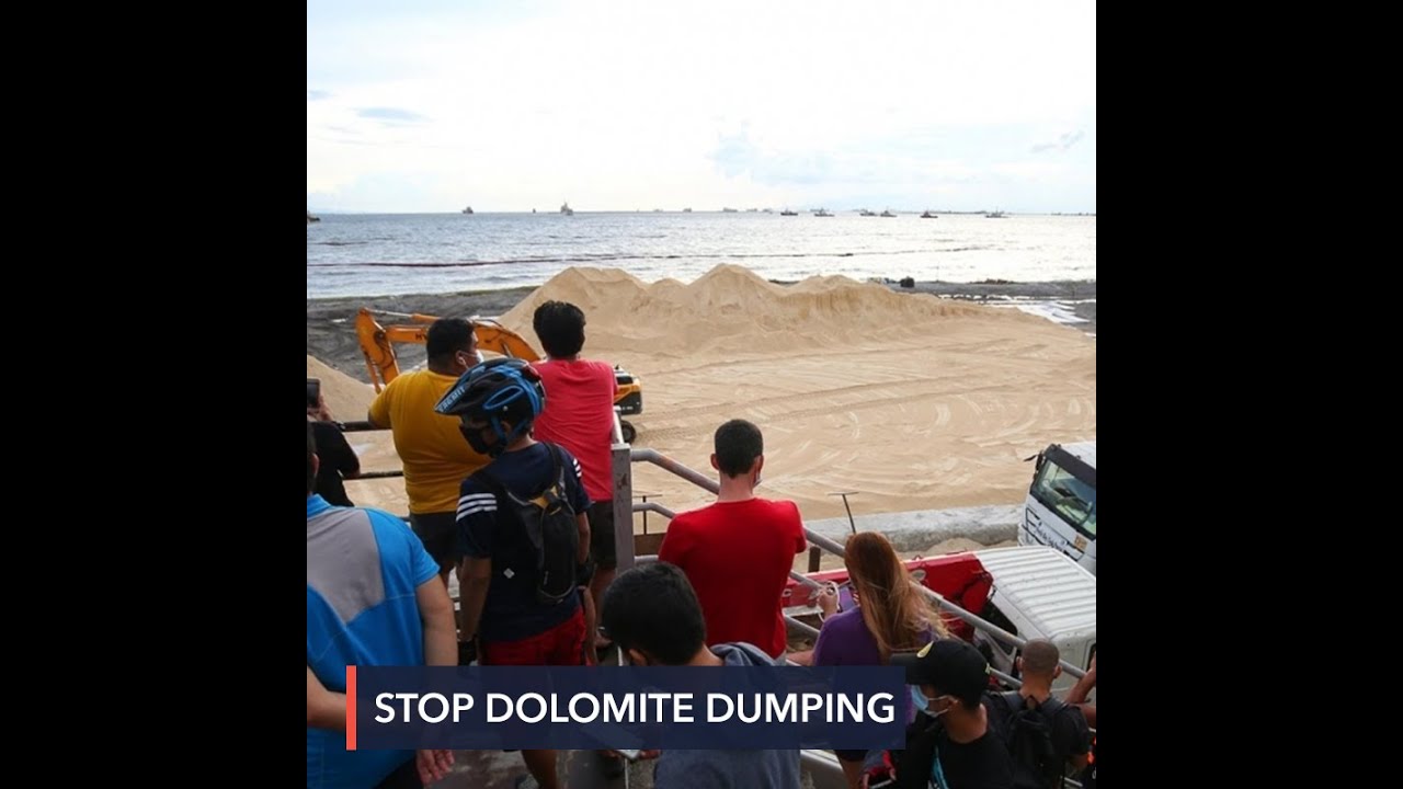 Environmental groups launch petition vs dumping of crushed dolomite in Manila Bay
