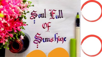 | Gothic Calligraphy with pilot parallel pen| Artmidas