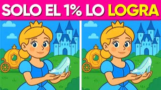 Can you spot the 3 differences in 60 seconds? 👧🏼👠👑 10 Visual Challenges for Quick Minds 🧠