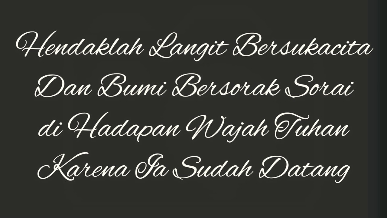 PS 806 - Hendaklah Langit Bersukacita