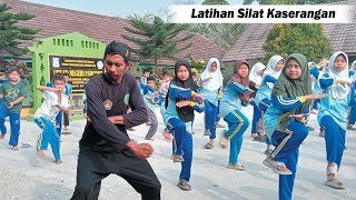 Latihan Silat Kaserangan UPT SDN Parodot Kecamatan Jawilan
