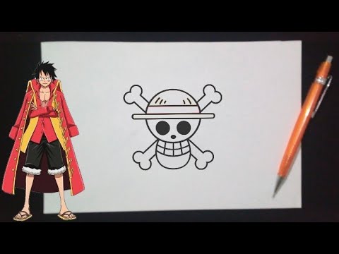 طريقة رسم شعارات القراصنة في ون بيس الجزء الأول Youtube