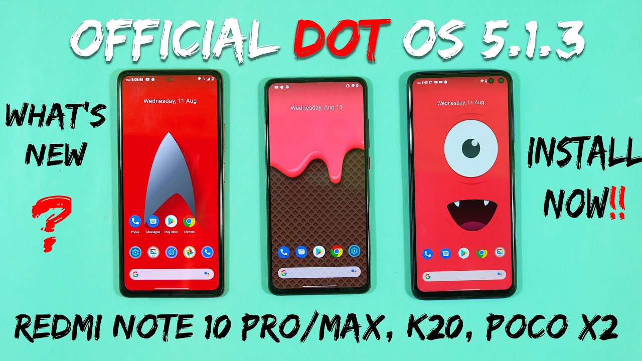Official Dot OS 5.1.3 Review Ft. Poco X2, Redmi Note 10 Pro/MAx, Redmi K20 Pro | Dot OS Review