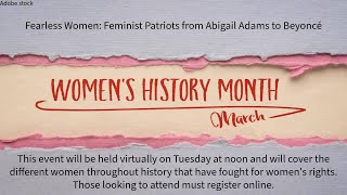 Upcoming Women's History Month events