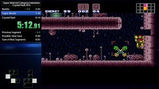 Super Metroid Crystal Flash RTA 8:08