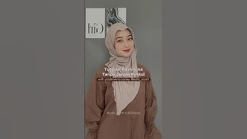 Tutorial Pashmina Tanpa Jarum Pentul (jarsey 🔗343) - @Zlfnanaa  #tutorialhijab #pashminajarsey