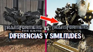 Diferencias y similitudes entre Transformers the game y Transformers 1