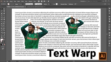 Text Warp Bangla Tutorial in Illustrator | Shadin Creative Design