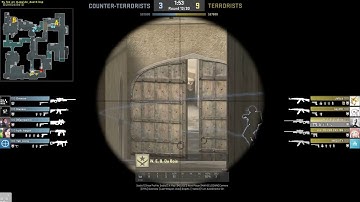 Dust 2 doors AWP double headshot