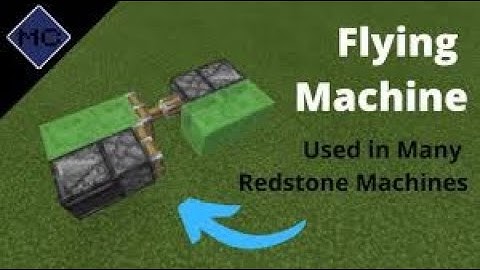 How to make a Basic Two way Flying Machine for Minecraft Java Edition