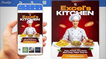 Create This Social Media Food Flyer Design In Pixellab | Mobile Graphic Design 
