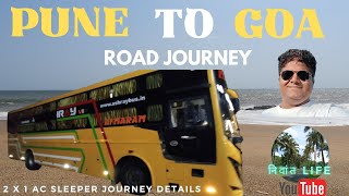 Exploring the Scenic Route: Pune to Goa Bus Adventure 🌴😍 | Ashray Travels | Goa Diaries🏝️ Youtube❤️